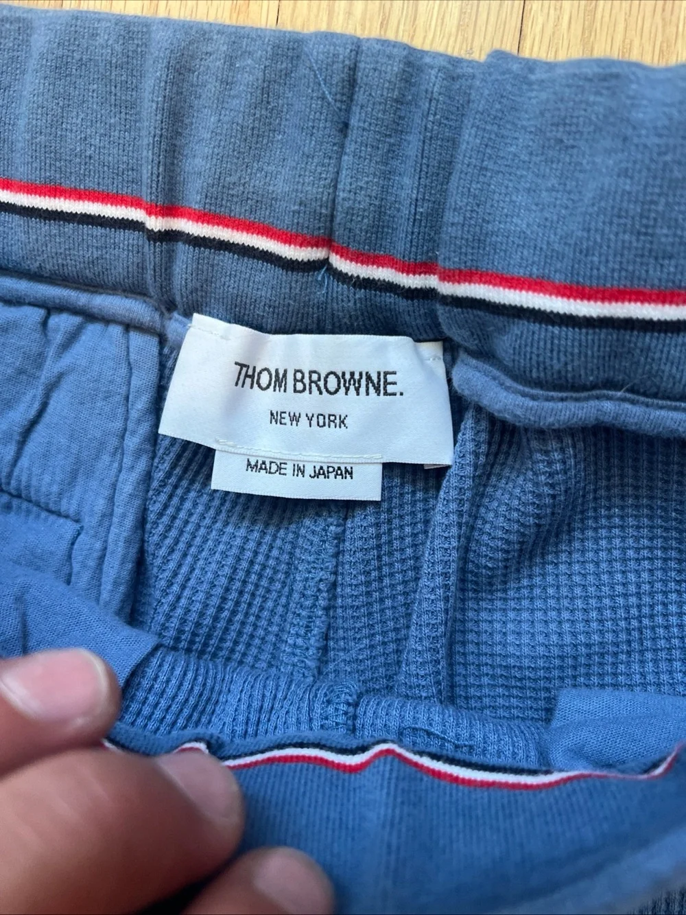Thom Browne Waffle Sweatpants 4-Bar Thermal Thick Size 2 Jogger Made In Japan